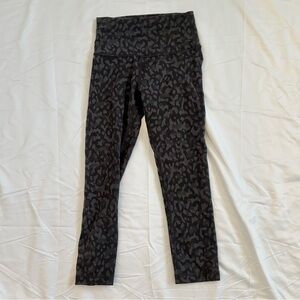 Lululemon Dark Patterned Capri Leggings